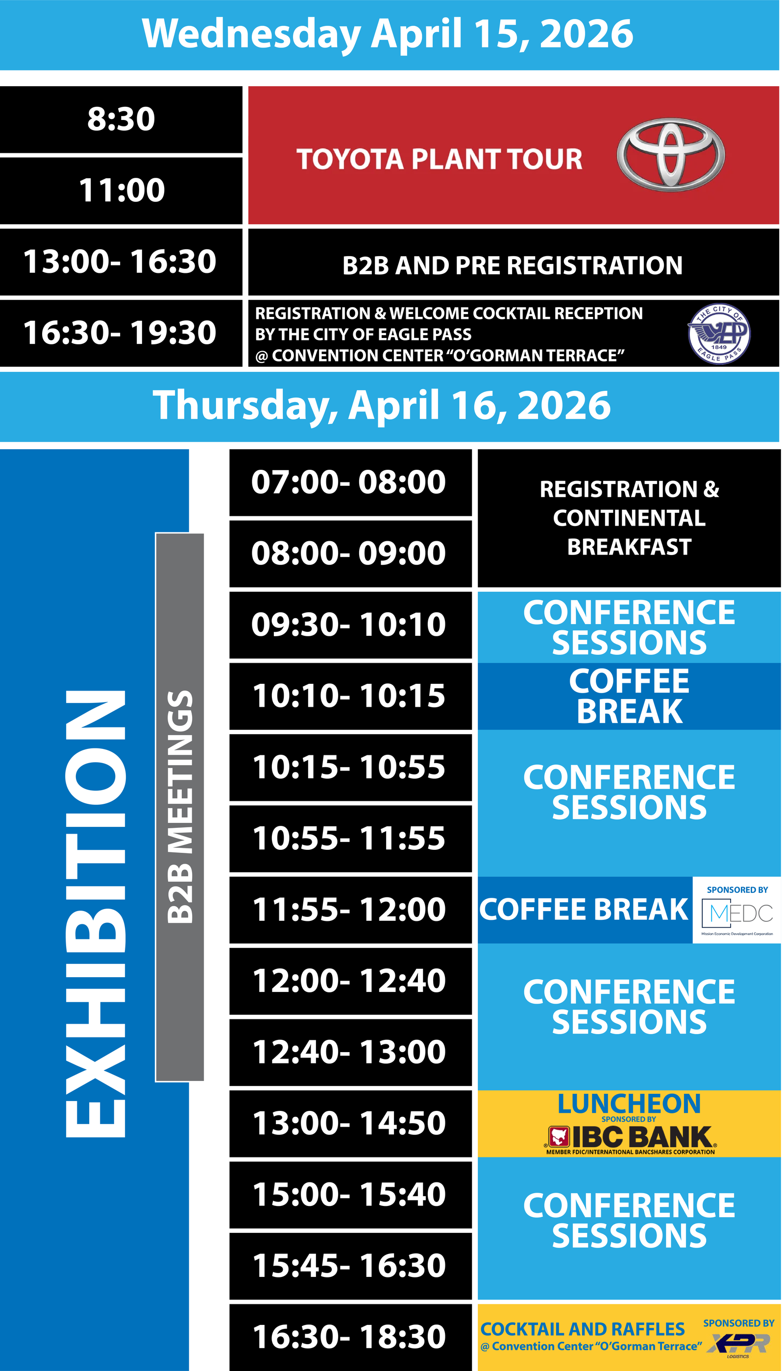Agenda del evento
